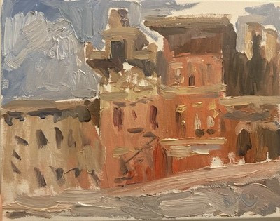 Small Cityscape Impressionism Oil Painting On 11”x14” Canvas Original Signed | eBay US