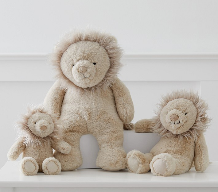Taupe Lion Critter Plush | Pottery Barn Kids