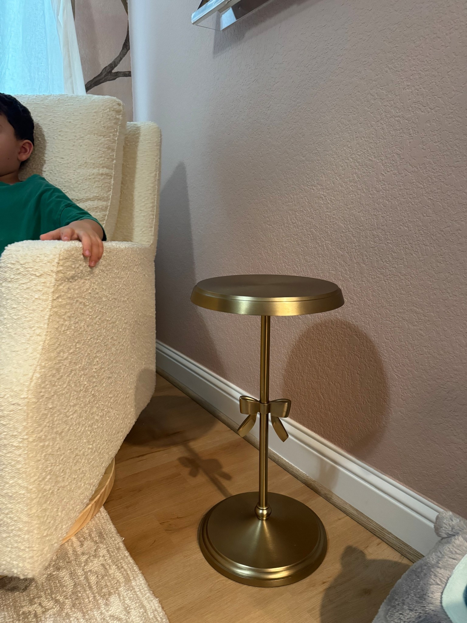 Nursery room decor. 
Side table 


Bow table 
Bows 
Girly 
Nursery 
Room decor 


#LTKBaby #LTKKids #LTKHome