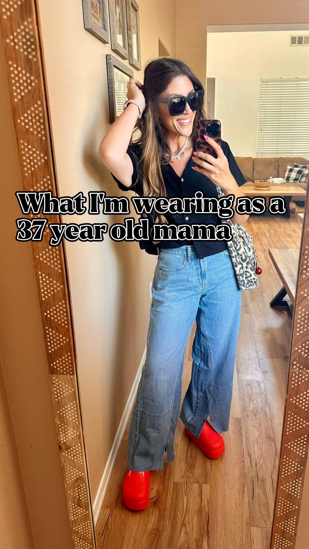 Ignore the dog slobber on my top 🤪- Oakley 🐶 wanted her moment to shine in this video 🤭. 

Jeans - 6
Top - L
Crocs - 9 (TTS)

#LTKSaleAlert #LTKFindsUnder50 #LTKShoeCrush