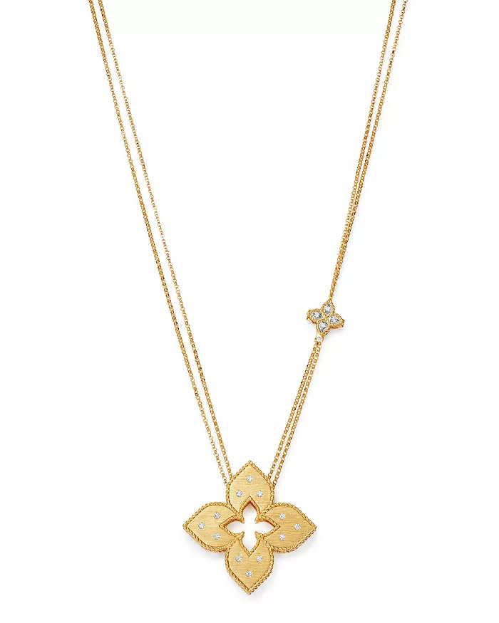 18K Yellow Gold Venetian Princess Diamond Pendant Necklace, 30" | Bloomingdale's (US)