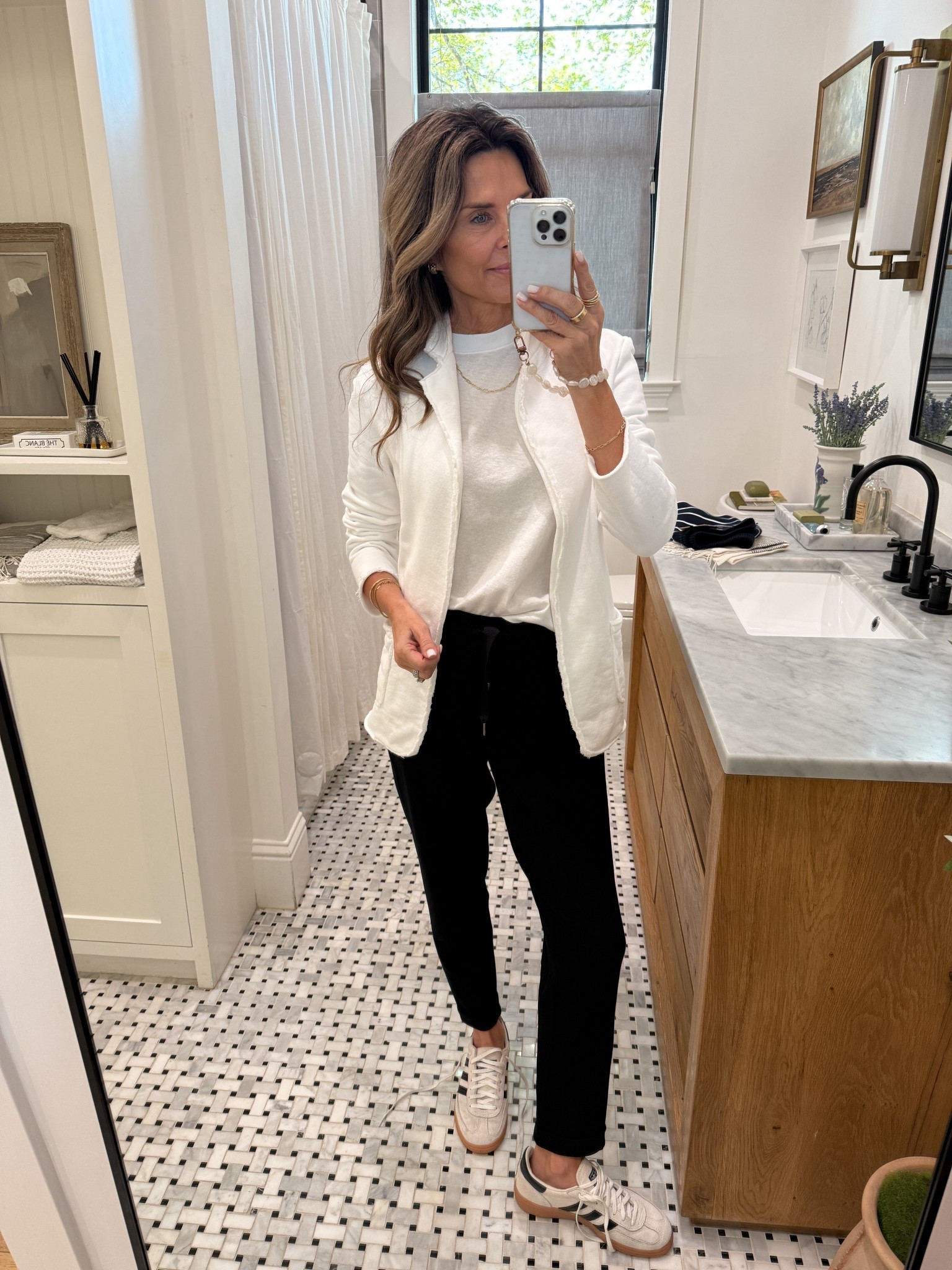 These Spanx pants are the perfect travel pant! Comfortable & stylish. 

Spanx Code for 10% off & free shipping: fashionedlifeXSpanx

#TravelLook #Spanx #BlackPants #Adidas 

#LTKTravel #LTKOver40