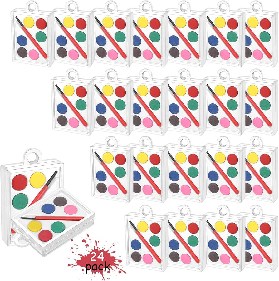 24 PCS Watercolor Paint Sets Mini Paint Sets Mini Watercolor Paint Set Multicolor Mini Paint Set ... | Amazon (US)
