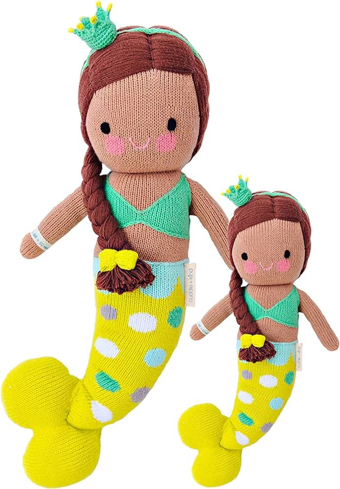 cuddle + kind Pearl The Mermaid Doll - Lovingly Handcrafted Dolls for Nursery Decor, Fair Trade H... | Amazon (US)