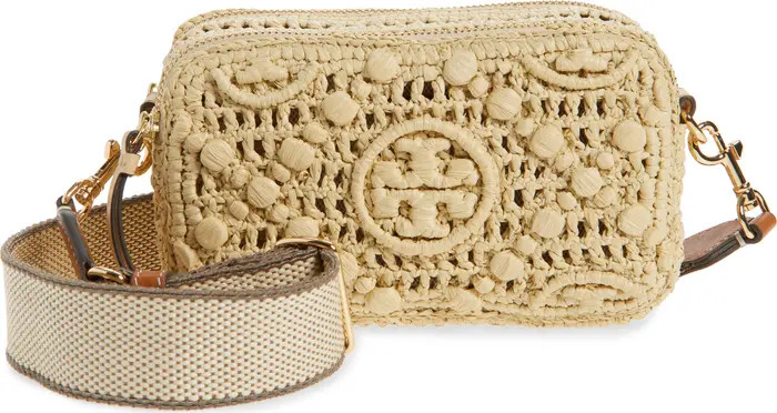 Mini Miller T Monogram Raffia Crossbody Bag | Nordstrom