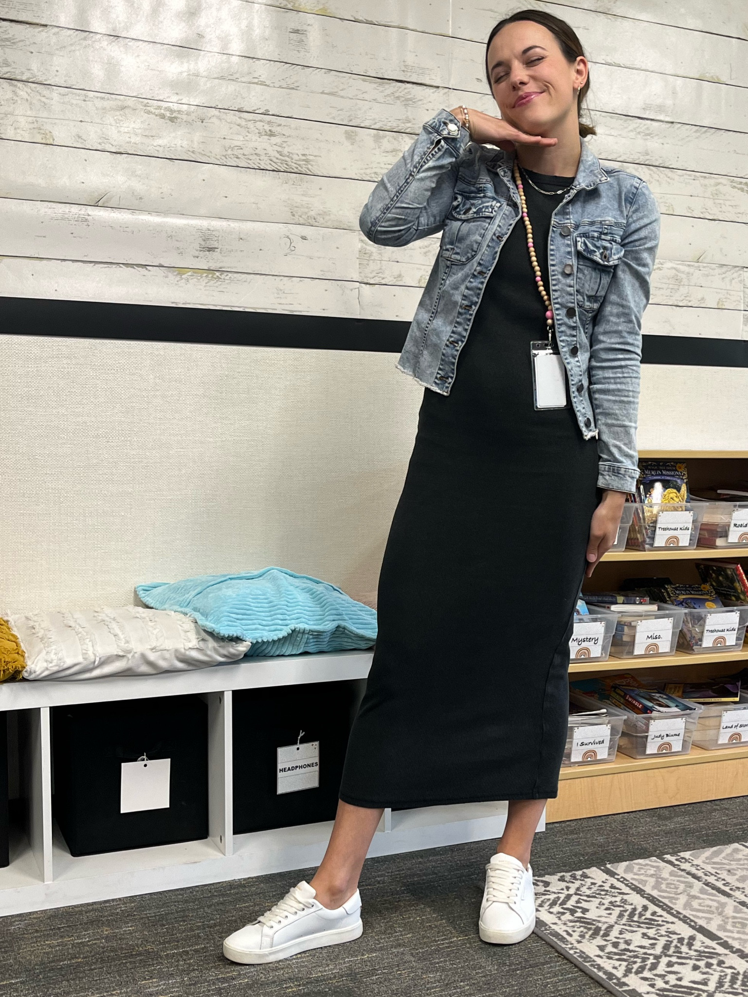 Comfortable and cute ribbed midi dress ✨🫶🏼