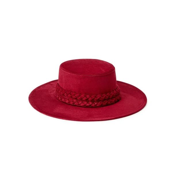 Time and Tru Boater Hat with Braid | Walmart (US)