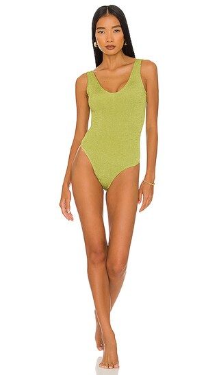 Mara one Piece in Citron Shimmer | Revolve Clothing (Global)