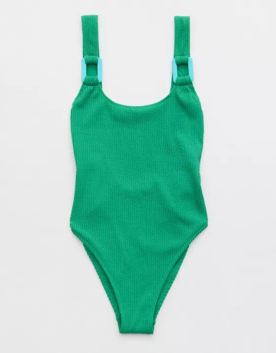 Aerie Crinkle Ring Birthday Scoop One Piece Swimsuit | Aerie