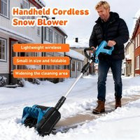 Electric Snow Blower 21V Cordless Lightweight Battery-Powered Snow Shovel Snow Remover Snow Clearing Tool for Driveway Sidewalk | AliExpress (US)