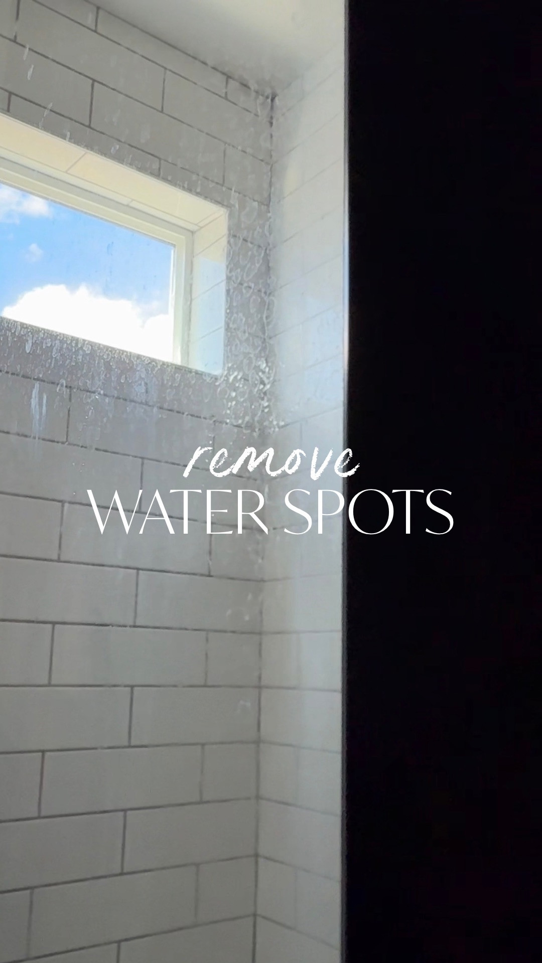 Easily remove water spots from shower glass with this orange gel! 

1. Clean and dry glass 
2. Apply water spot remover with pad and buff out etched in water spots (be sure to follow directions on bottle and not get product on material other than glass)
3. Wipe excess product off or wash it off thoroughly (neutralize)
4. Squeegee/Dry glass

I also reapply ceramic coating often to help prevent water spots and soap scum, and remove mold from grout and caulking with this amazing gel! And a quality squeegee is key!!!!

As always, follow the directions in all bottles! 

#clean #cleaning 
#home #showercleaning #bathroom

#LTKmomlife #LTKSeasonal #LTKHome