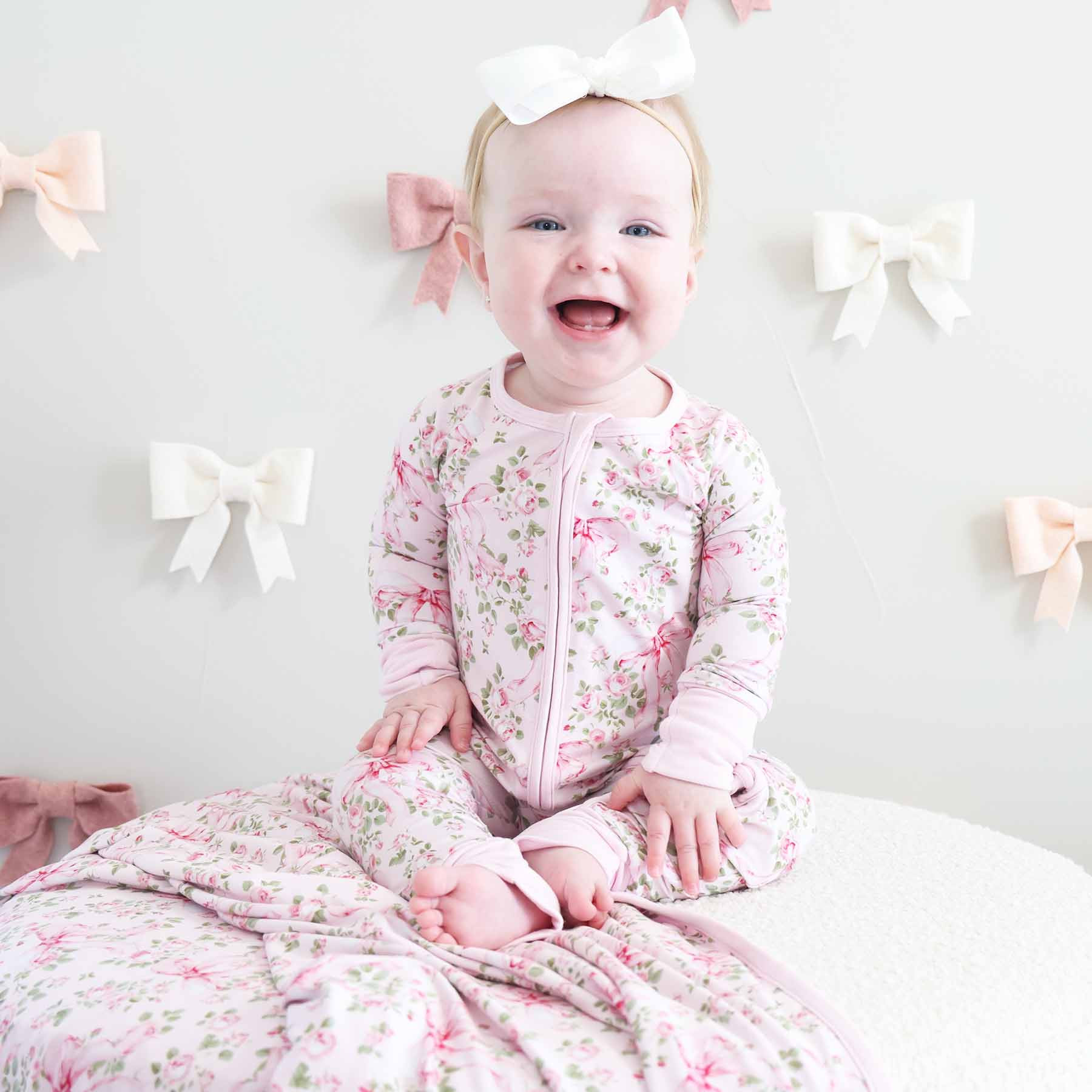 Bows in Bloom Convertible Zip Romper | Caden Lane