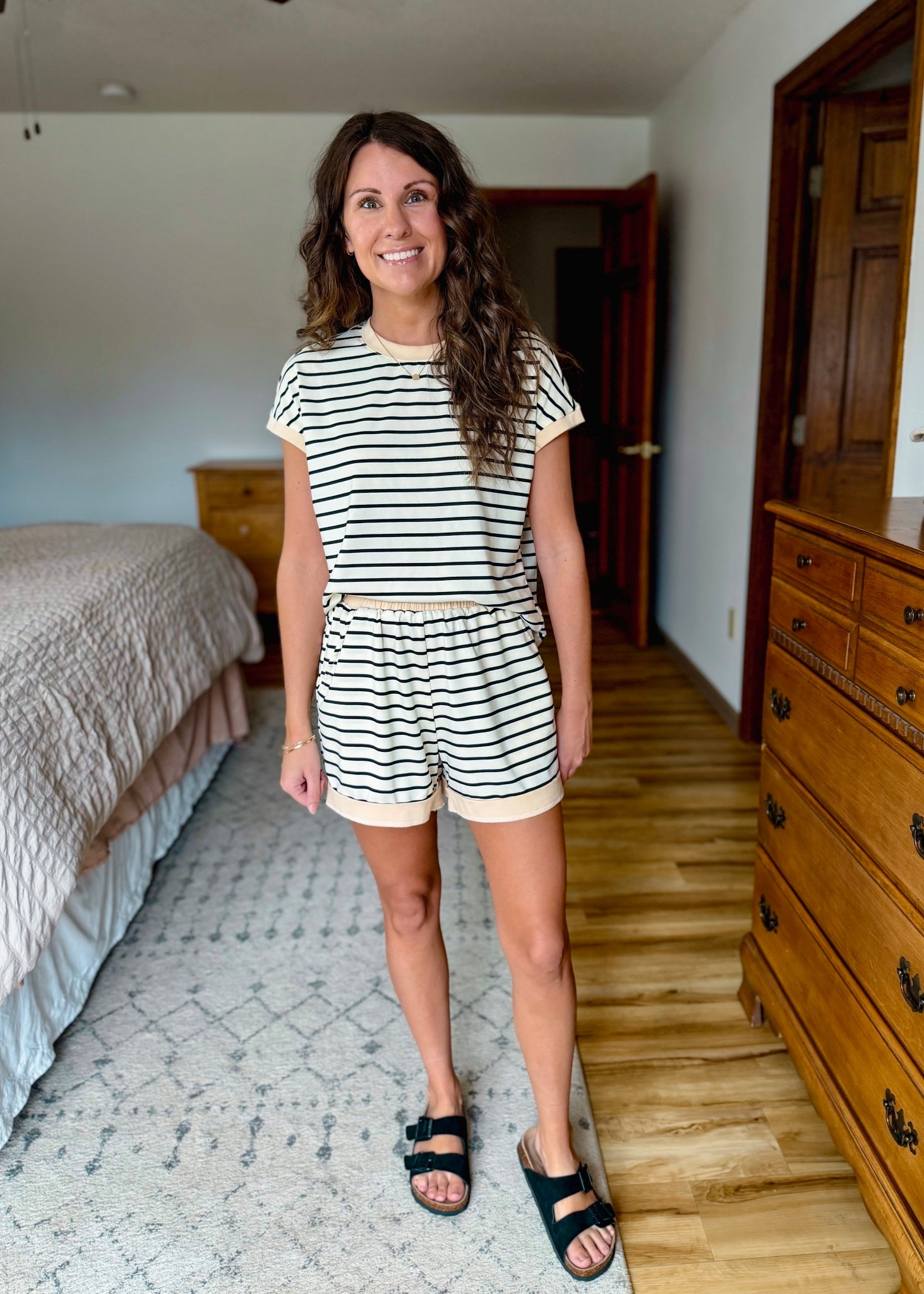 Both my set and sandals are on sale! Size small and size 6!