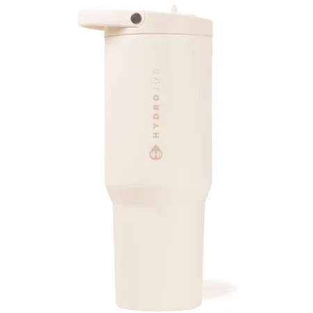 HydroJug Sport 40 oz Stainless Steel Water Bottle with Flip Straw, Insulated Leak-Proof Tumbler for Gym & Outdoor - Cream | Walmart (US)