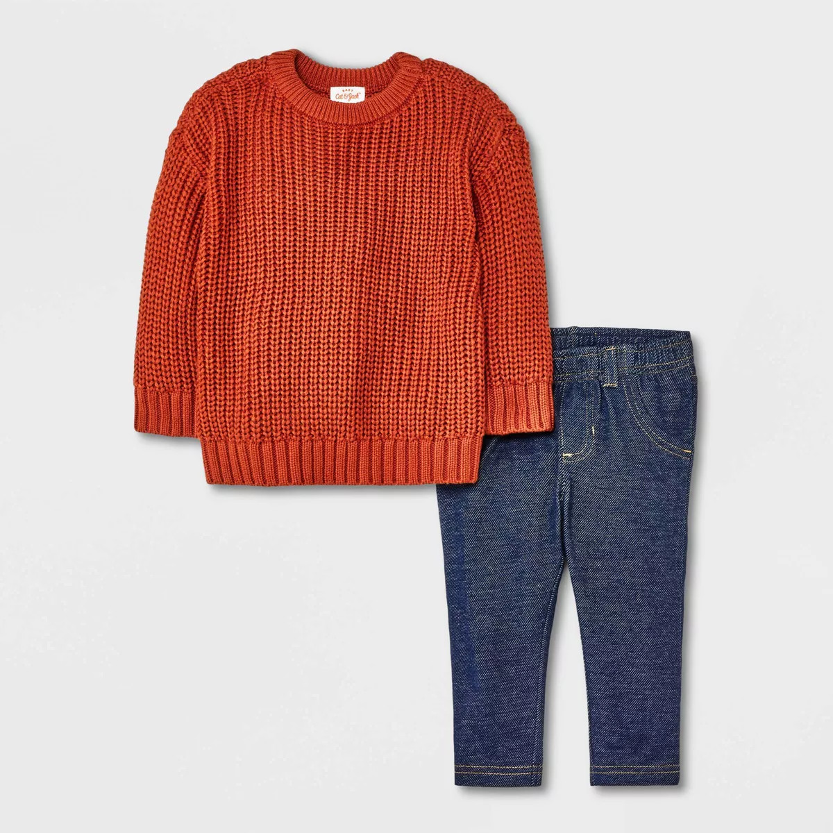 Baby Shaker Sweater & Bottom Set - Cat & Jack™ Brown | Target