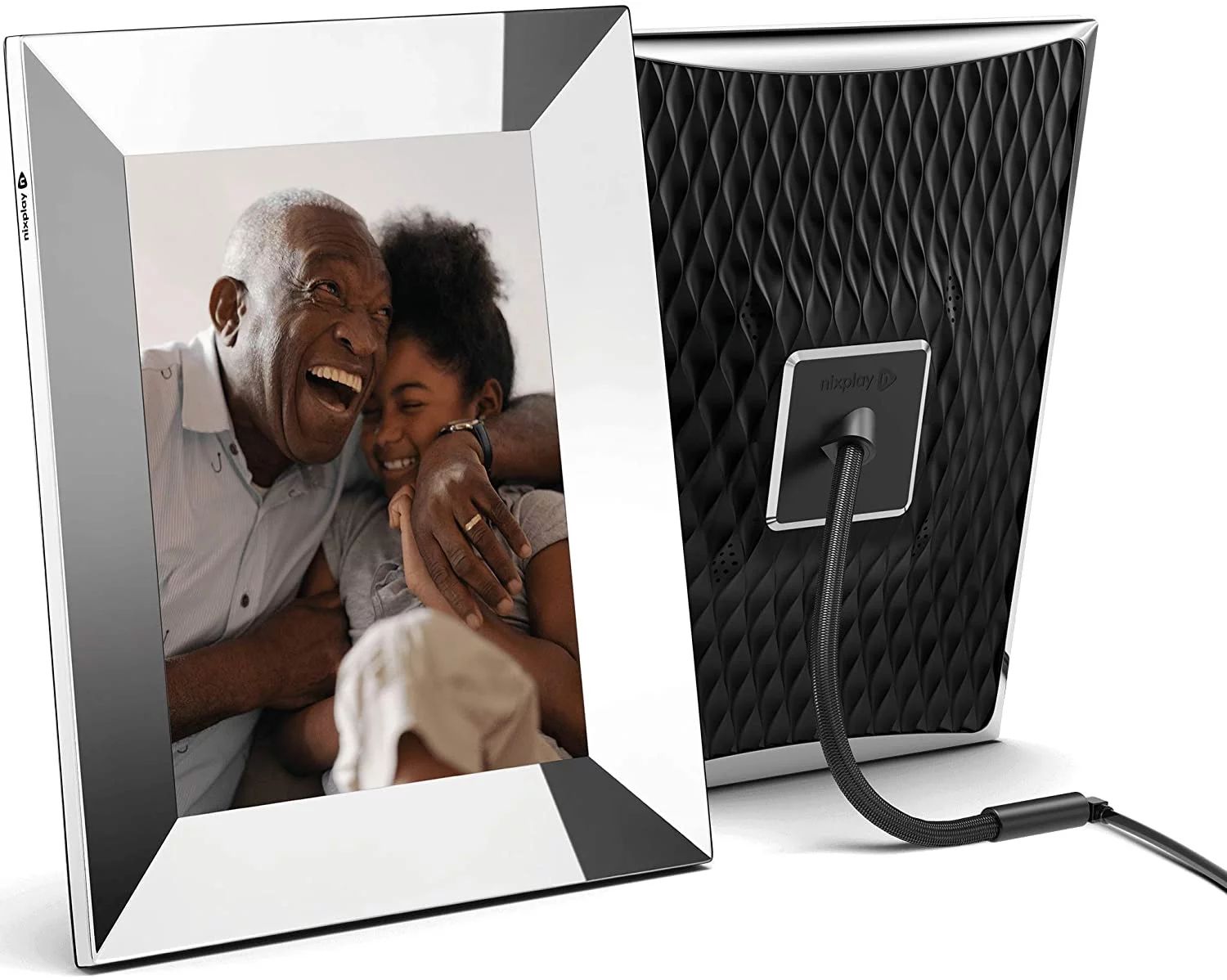 Nixplay - 9.7" LCD Wi-Fi Digital Photo Frame - Silver | Walmart (US)