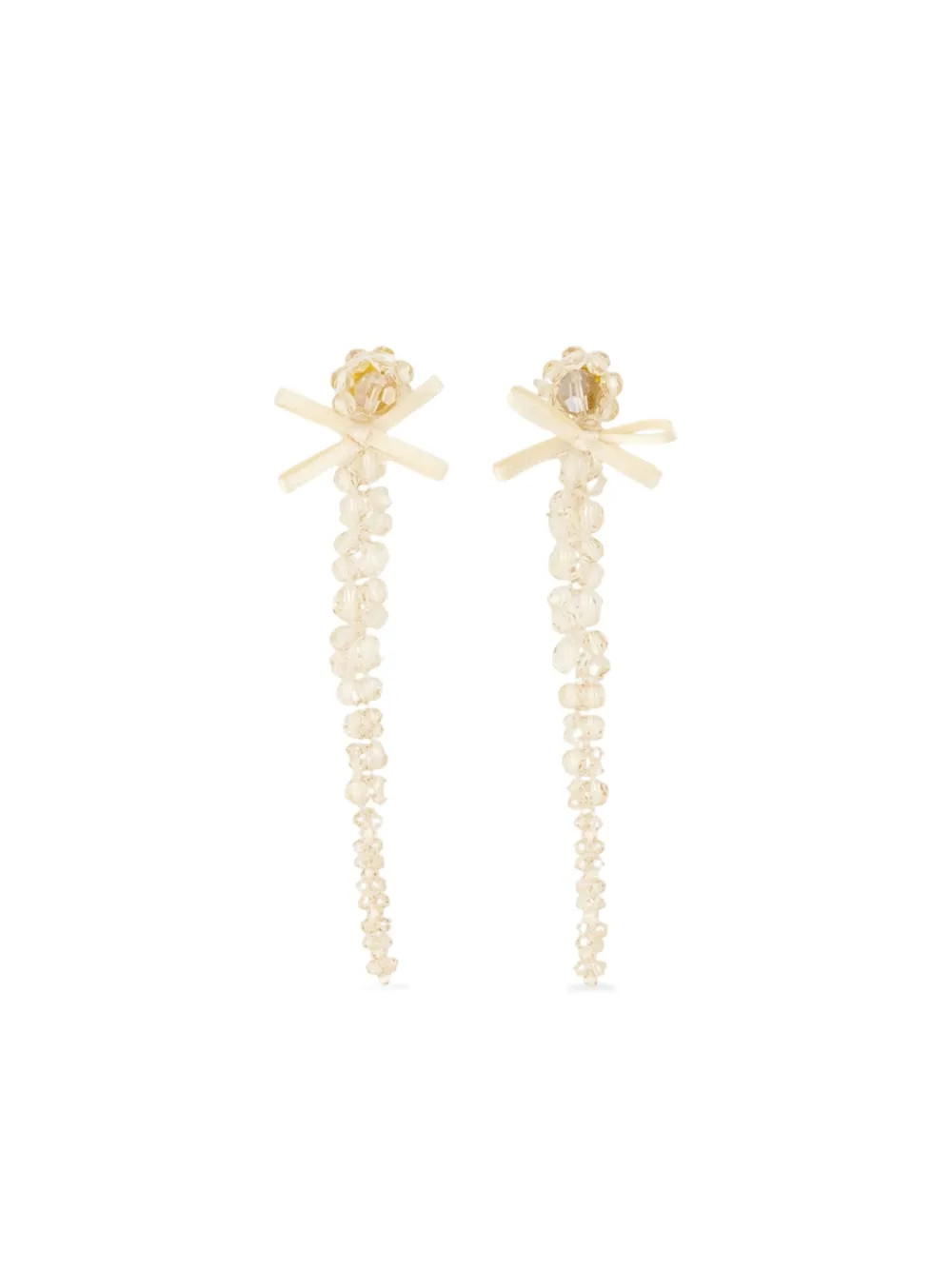 Simone Rocha Boucles d'oreilles Petite Bow Drip | Or | FARFETCH IT | Farfetch Global