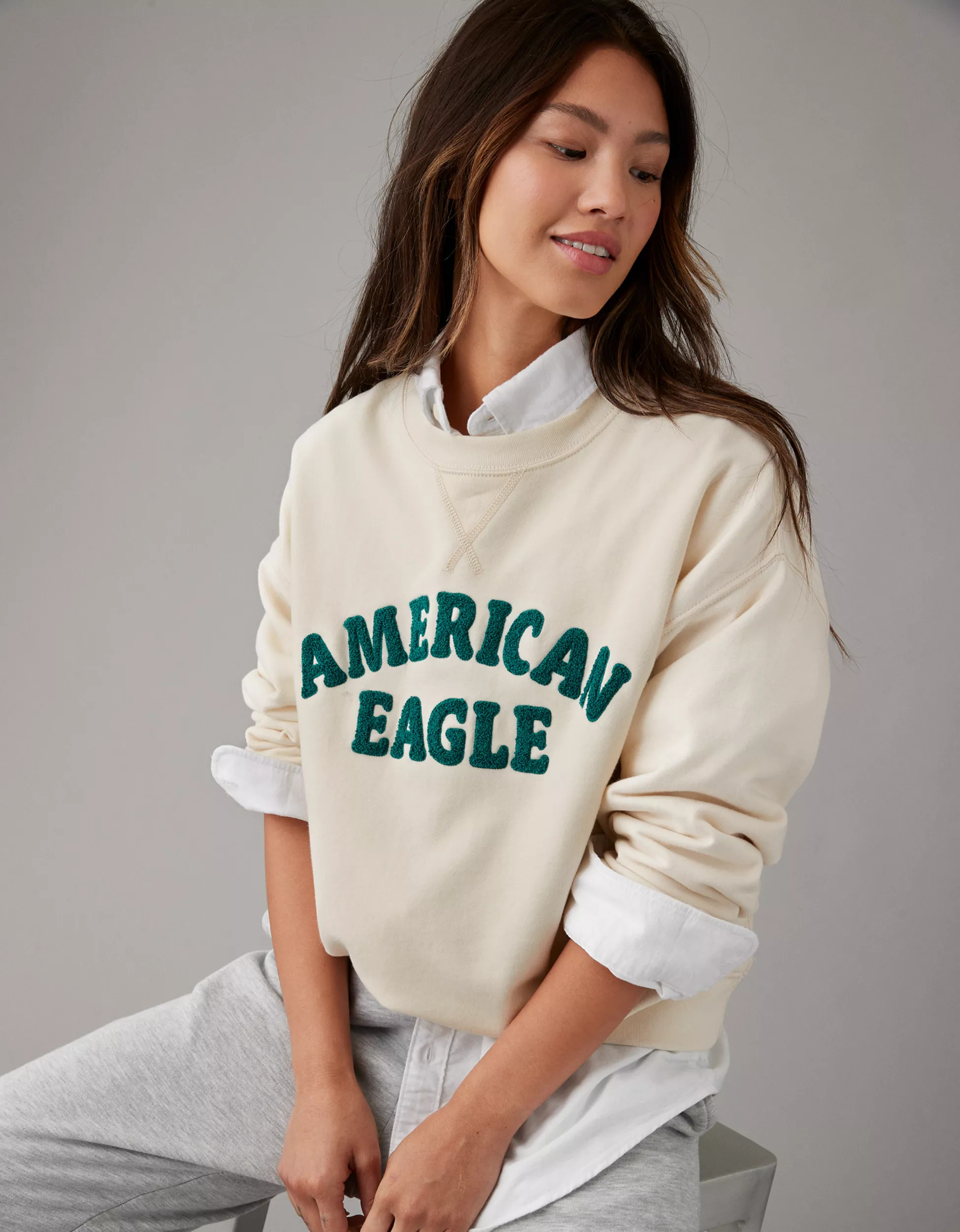 AE Funday Graphic Sweatshirt | American Eagle Outfitters (US & CA)