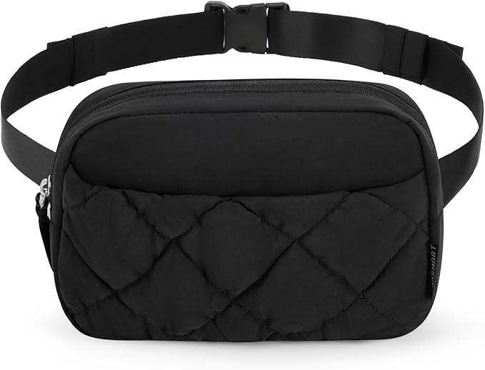 BAGSMART Adjustable Puffy Fanny Pack Crossbody Belt Bag for Women, Waist Pack Purse for Travel Hi... | Amazon (US)