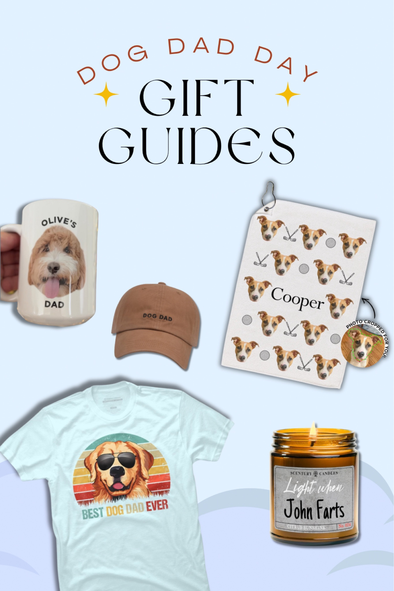 Father’s Day gift guide for the dog dad. Modern dad gifts, personalized gifts, golf gifts, golfer, best dad. 

#LTKGiftGuide #LTKFindsUnder50
