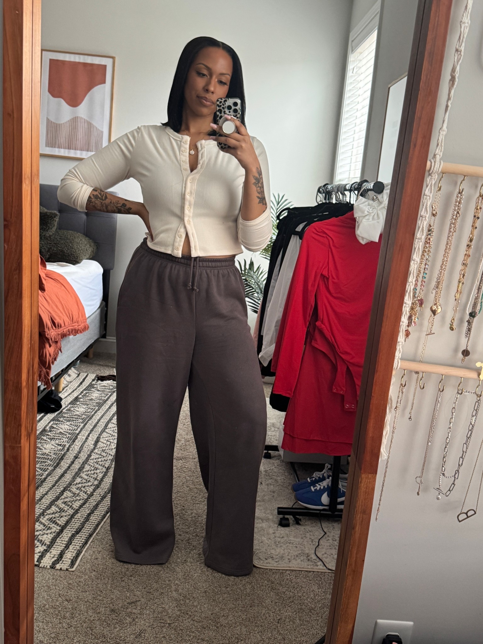 Extra Tall Girl Approved Sweatpants. I saw fellow tall girl @crystalnicole share these last year and had to give them a try. I’m wearing a large tall but definitely could wear a medium or a small for sure. Size down if you want a tighter fit. These will work for people who are taller than me and I’m 6’0 with a 34-35 inseam. 

#LTKootd #LTKMidsize #LTKTall
