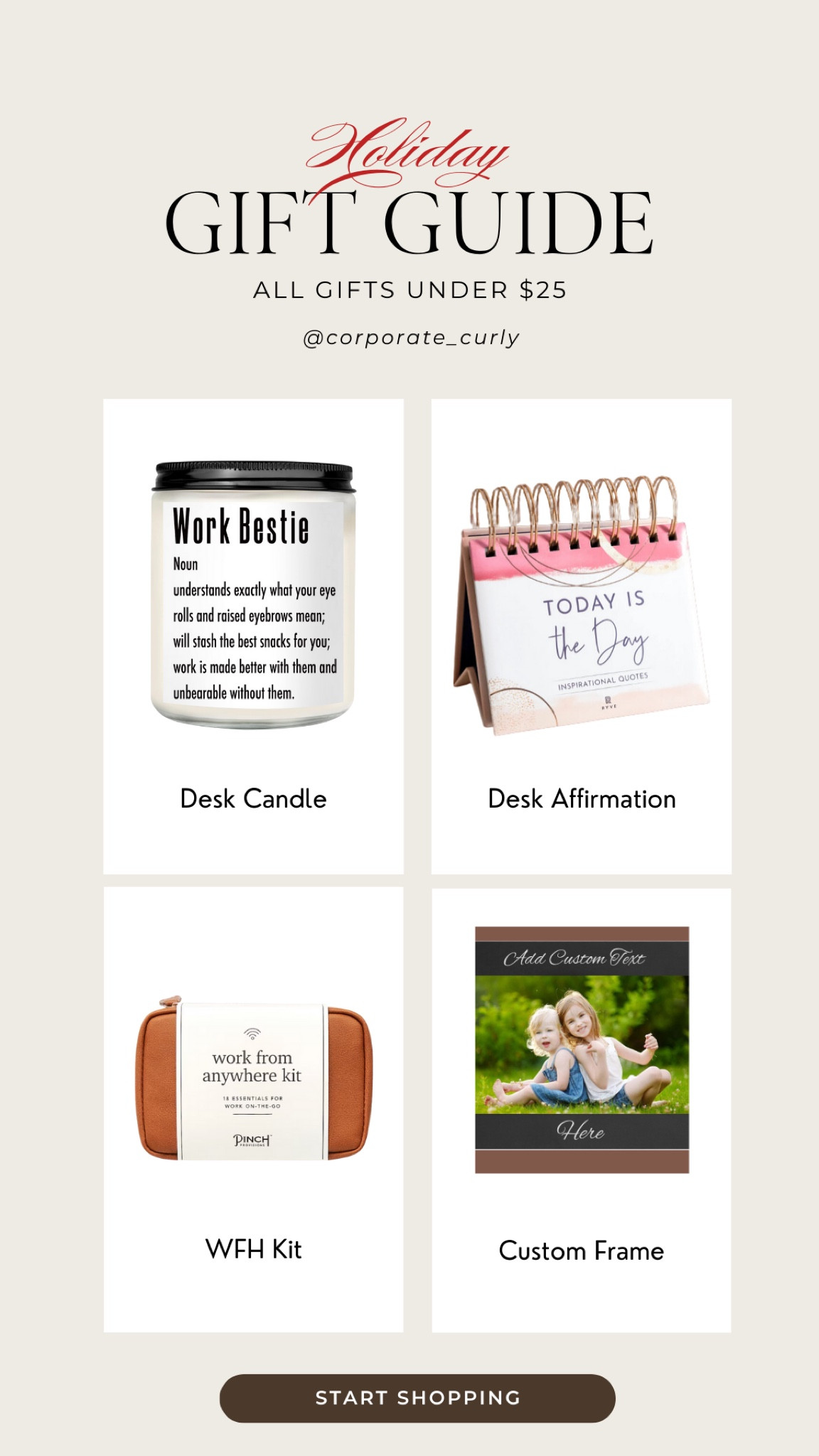 Perfect gifts for your work-from-home friend that won’t break the bank! These thoughtful picks under $25 will add comfort and style to their workspace.
#WorkFromHomeGifts #GiftIdeasUnder25 #WFHStyle #ThoughtfulGifts #CozyOfficeVibes #AffordableGifts #HomeOfficeEssentials #GiftsForHer #WorkFromHomeLife #DeskDecor #GiftInspiration #Under25Finds #GiftGuide #CozyVibes #GiftIdeasForFriends #WFMHappiness



#LTKGiftGuide #LTKHome #LTKFindsUnder50