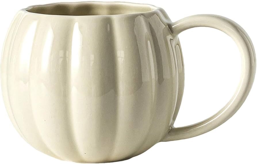 Halloween Pumpkin Mug, 4x3inch Ceramic Pumpkin Autumn Mug, Cute Pumpkin Cup for Coffee Milk, Hall... | Amazon (UK)