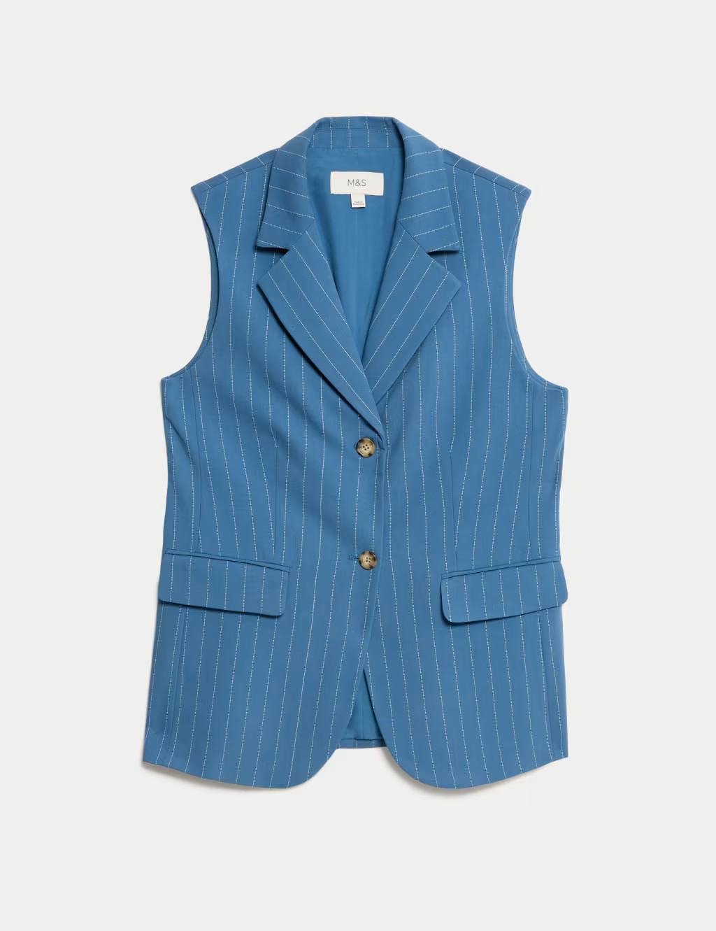 Tailored Striped Longline Waistcoat | Marks & Spencer (UK)