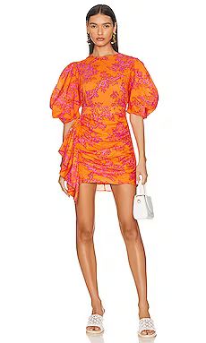 Rhode Pia Dress in Coral Reef Grande from Revolve.com | Revolve Clothing (Global)