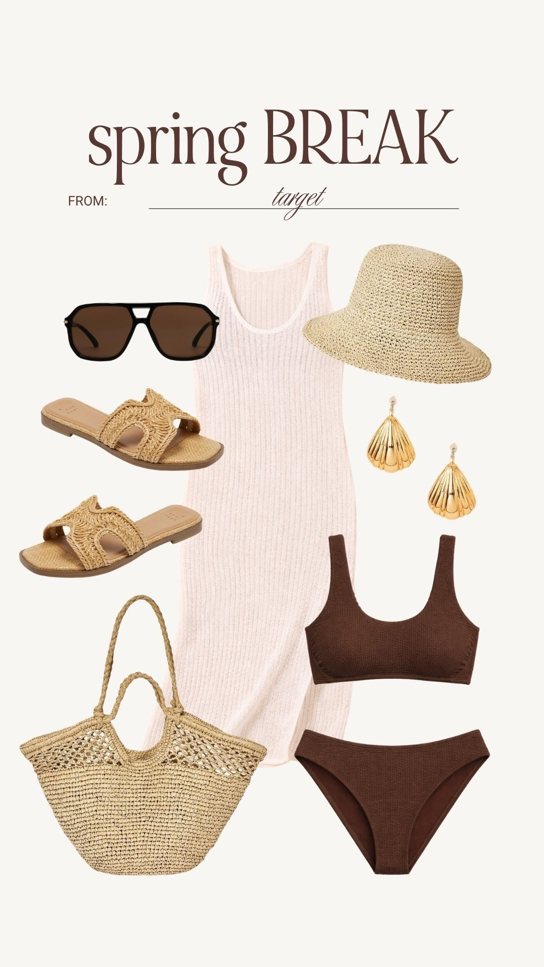 Spring break pool day look. I love this ribbed swimsuit and full length cover up for a fun day at the beach  

#LTKSeasonal #LTKmomlife #LTKTravel