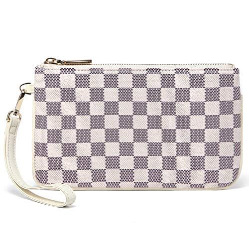 Daisy Rose Checkered Zip wristlet Wallet and Phone Clutch - RFID Blocking with Card Holder Organi... | Walmart (US)