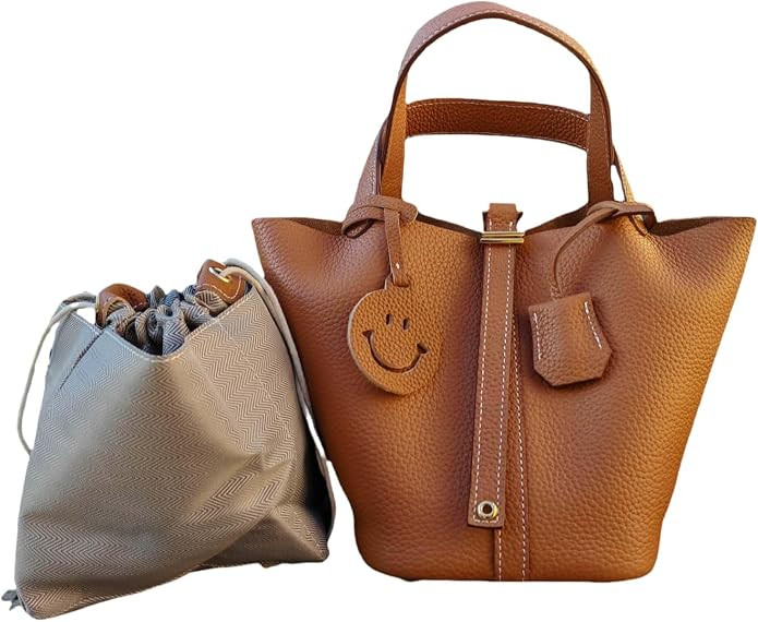 Genuine Leather-Handbags-Elegant & Fashionable-Portable,fashion-Women Bag-Lightweight for Work & ... | Amazon (CA)