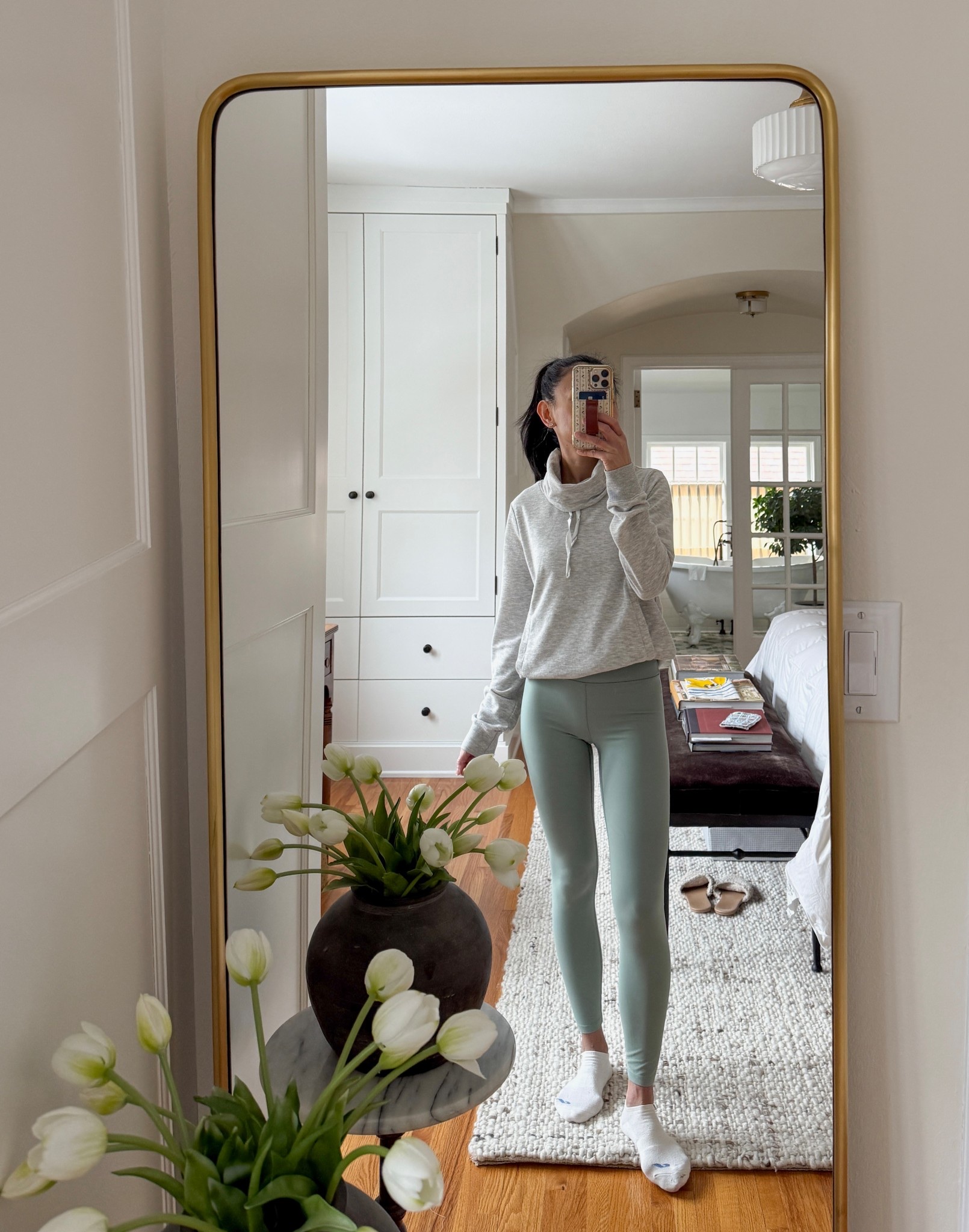 Attended a dance workout class this weekend for the first time. Turns out, I can’t dance lol. This legging color is sold out but there are other colors available. I love the brown color + it’s on clearance! My top is over two decades old but linking another mock neck option  

#LTKActive #LTKfitnessgoals #LTKmomlife