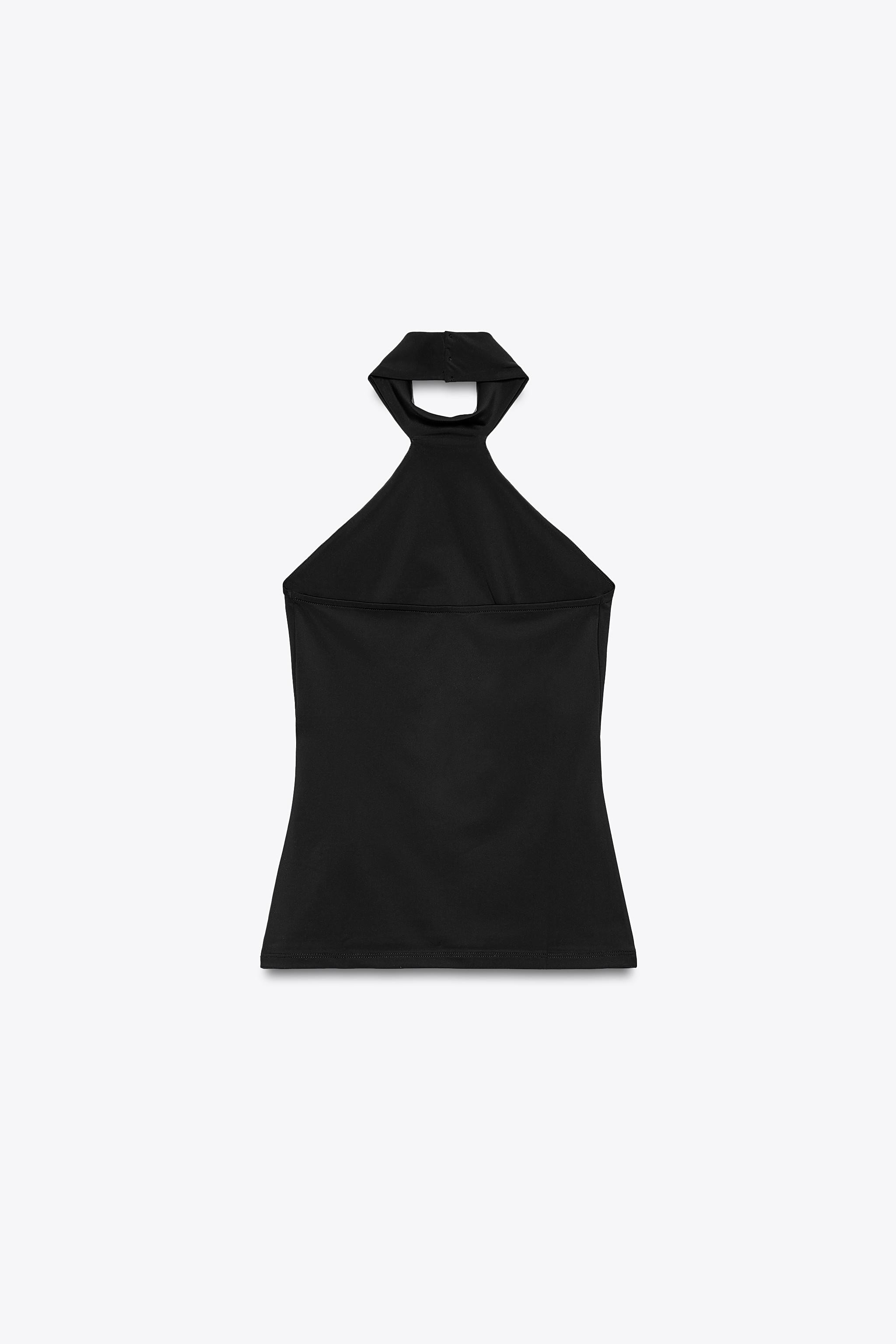 POLYAMIDE HALTER TOP | Zara UK