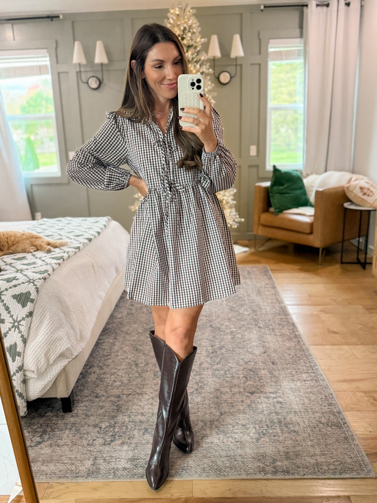 What a great dress to wear for Thanksgiving day! 

#LTKWorkwear #LTKSeasonal #LTKFindsUnder50