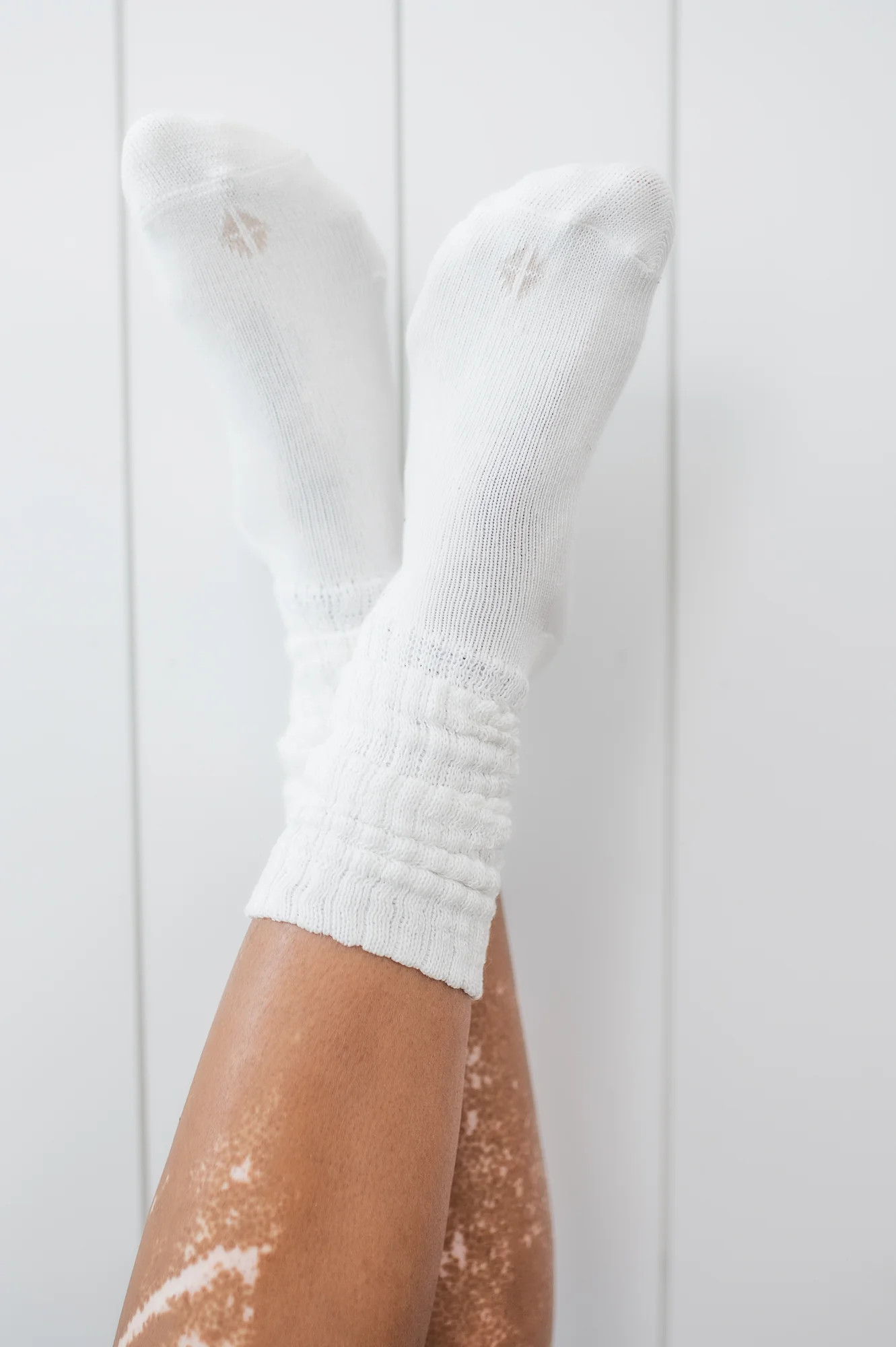 Adult Scrunch Socks in Cloud | Bamboo Socks | Kyte Living | Kyte Living