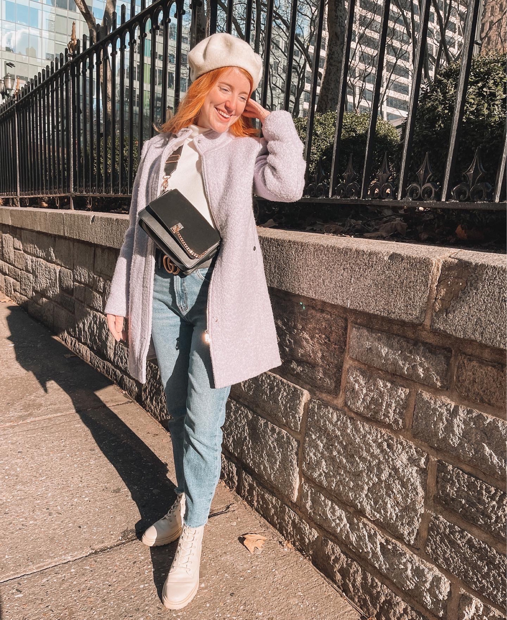 Lavender is totally a winter color. This ‘fit kept me warm while perusing all the Holiday fun in NYC! My coat is from a couple years ago, so I am linking as many purple coats as I can!

#LTKHoliday #LTKsalealert #LTKstyletip