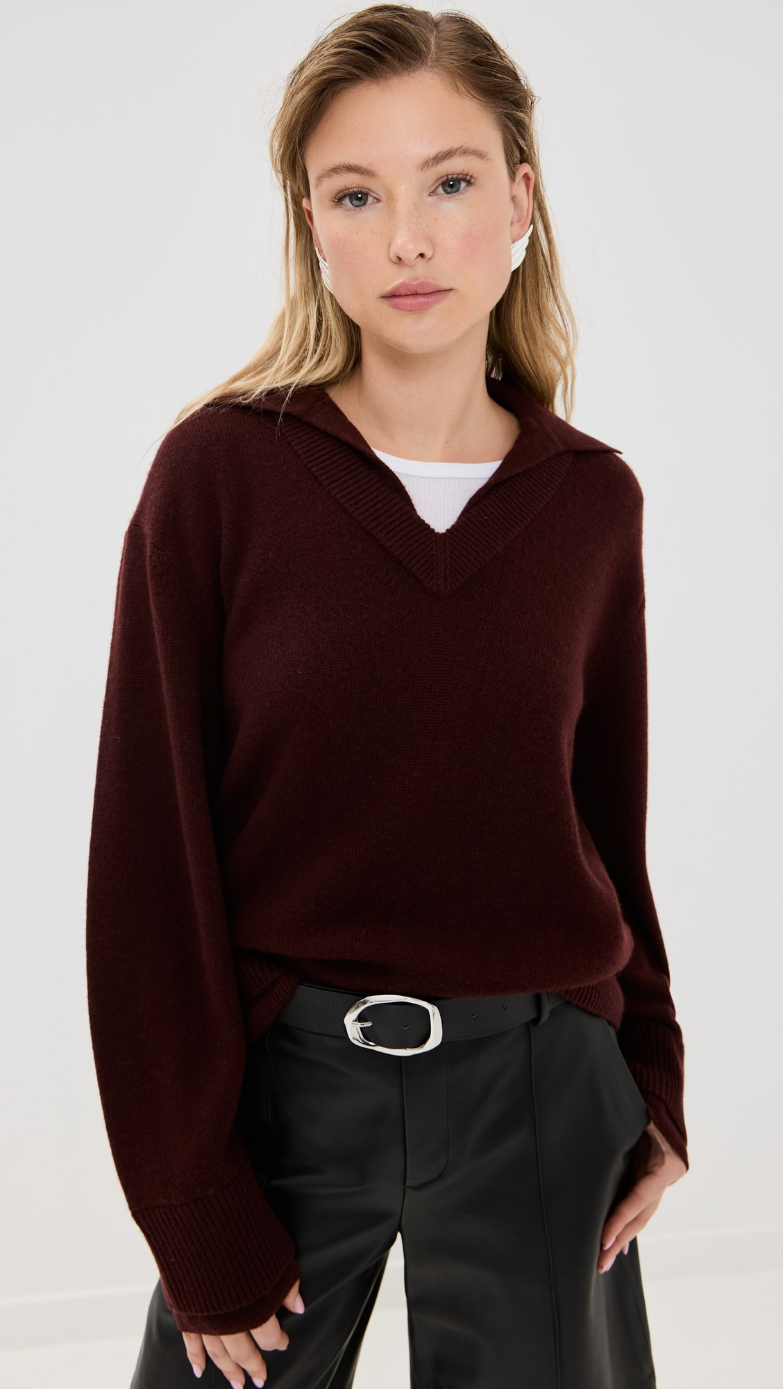 Collared Double Layer Pullover | Shopbop