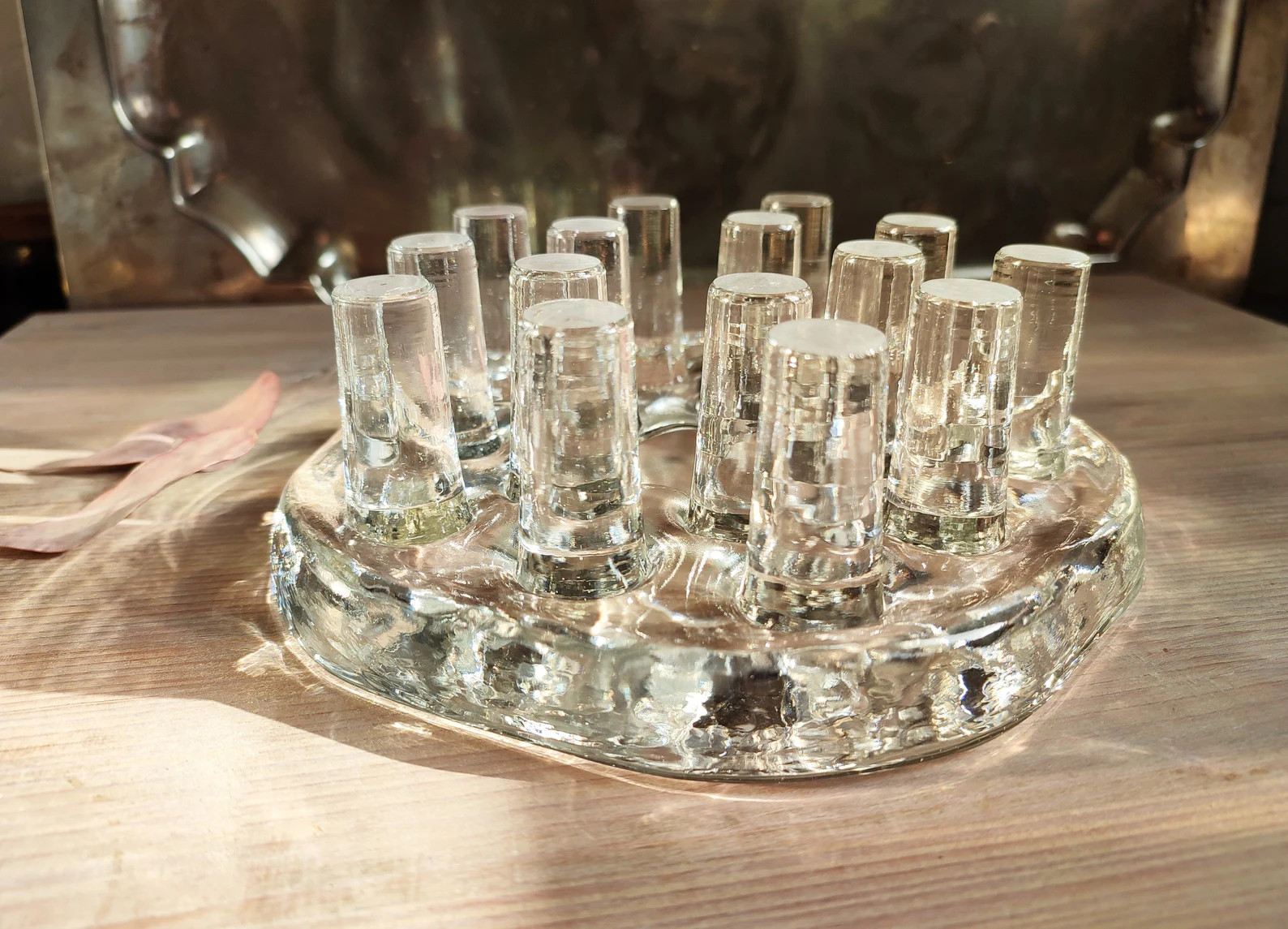 Stövchen Vintage Midcentury Modern Glasdesign Georgshütte Heavy Glass Tea Pot Warmer 1970's Wes... | Etsy (US)