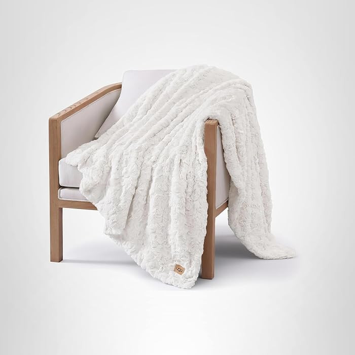 UGG Adalee Faux Fur Throw Blanket Luxury Lightweight Cozy Soft Throw for Couch Bed or Chair Hypoa... | Amazon (US)