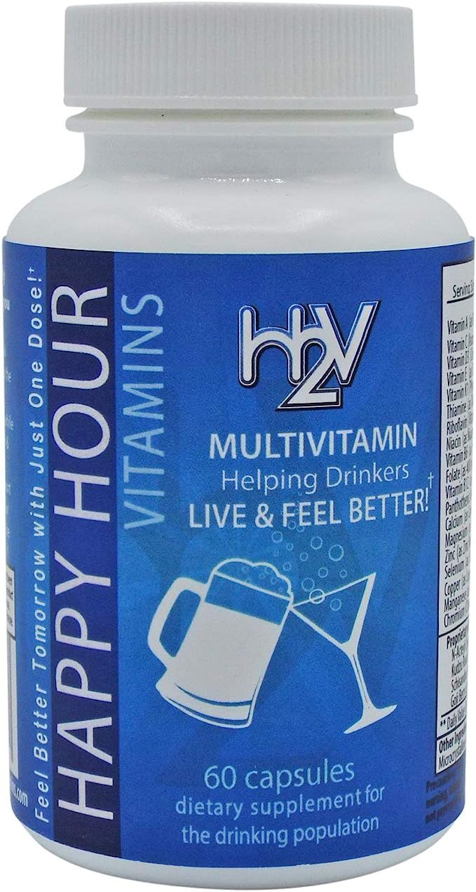 Happy Hour Vitamins Bottle - Multivitamin Formulated for Better Mornings – Live & Feel Better w... | Amazon (US)