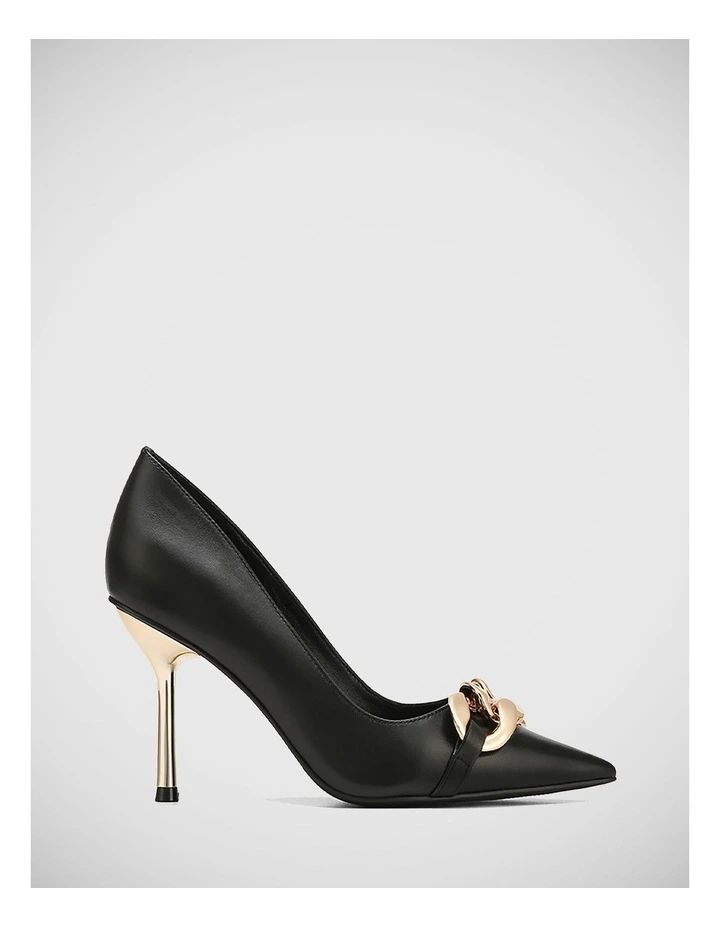 Qersi Leather Pump in Black | Myer