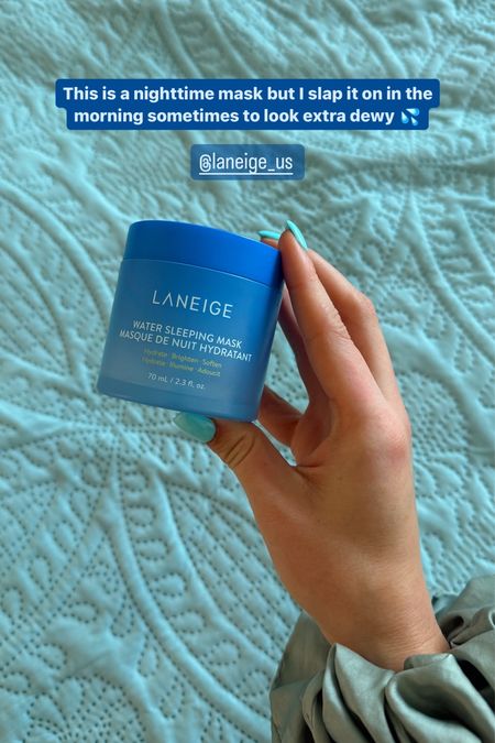 This sleeping mask that I use sometimes in the morning for a little extra glow! I love my laneige mask 💗