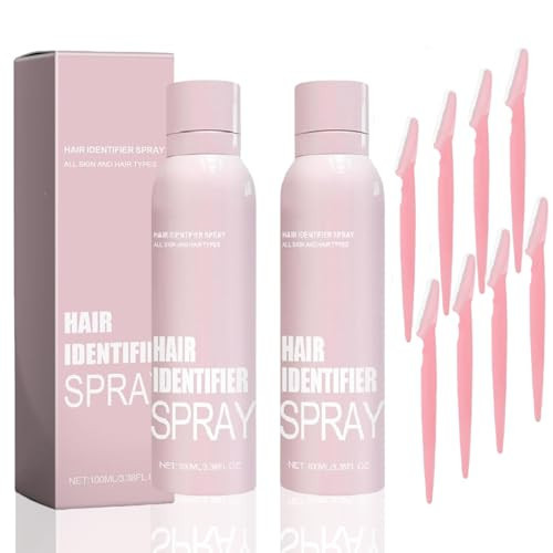 2Pcs Hair Identifier Spray for Face Shaving,Hair Identifier Spray for Face Dermaplaning, Skin Dermaplaning Spray for Face,Moisturizing,Women | Amazon (US)