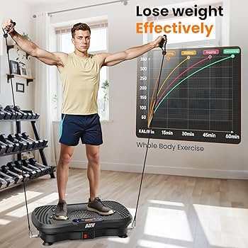 AXV Vibration Plate Fitness Platform Exercise Machine Vibrating Lymphatic Drainage Shaking Full B... | Amazon (US)
