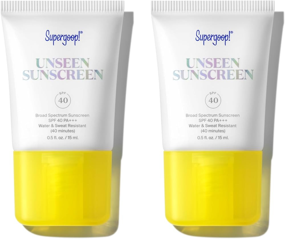 Supergoop! Unseen Sunscreen - SPF 40 - Invisible, Broad Spectrum Face Sunscreen + Makeup-Gripping... | Amazon (US)