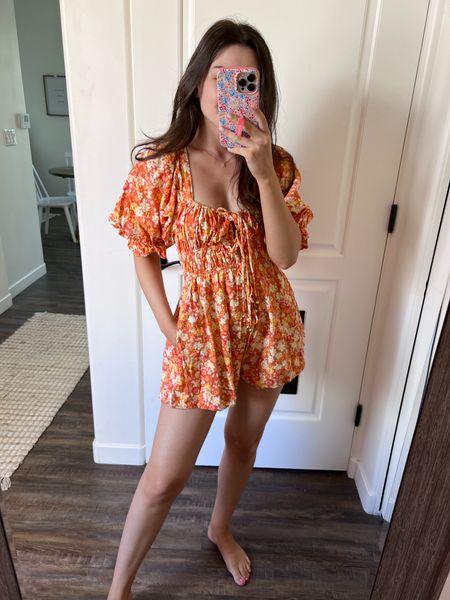 Free people, boho romper, beach style, summer style, trending fashion, spring finds, vacation style, resort wear, swim coverup, sandals, beach bag, vacation outfit, wedding guest, white dress, floral dress 

#LTKswim #LTKunder100 #LTKstyletip