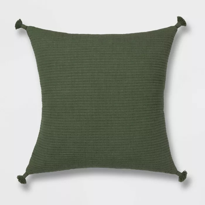 Euro Soft Texture Tasseled Throw Pillow - Project 62™ | Target