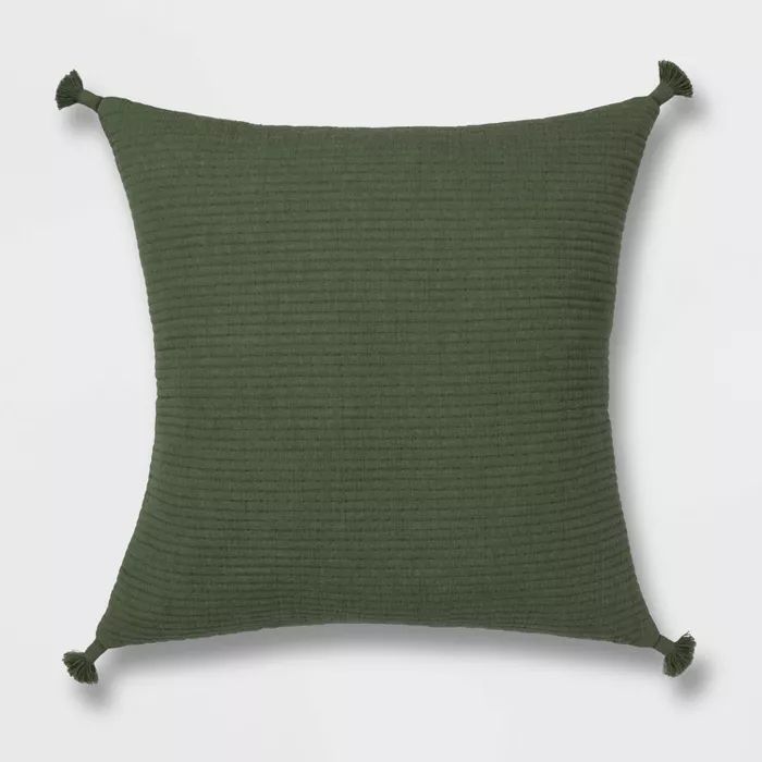 Euro Soft Texture Tasseled Throw Pillow - Project 62™ | Target