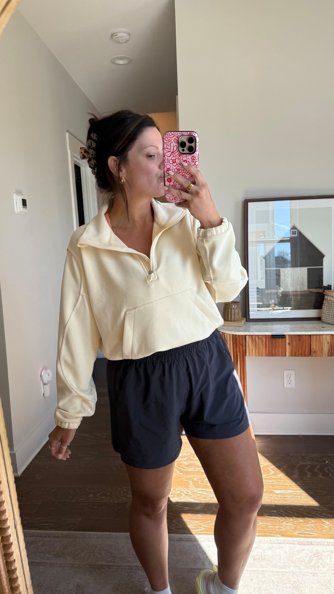 Lululemon butter yellow softstreme in size 12 and Crz yoga favorite errand / lounge shorts! Liner less but so so flattering and lightweight and comfy! Size XL! 

Amazon spring break vacation ootd gym outfit errands ootd aesthetic trending March #LTKSpringSale

#LTKActive #LTKMidsize
